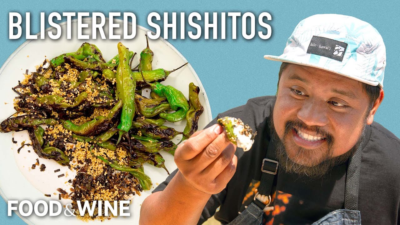 Sheldon Simeon’s Blistered Shishito Peppers with Furikake Ranch Are Seriously Good | Chefs At Home