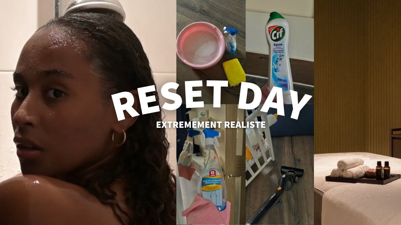 Ma Journée Reset Réaliste | Skincare, Ménage, Selfcare, hair care et plus! #glowupchallenge