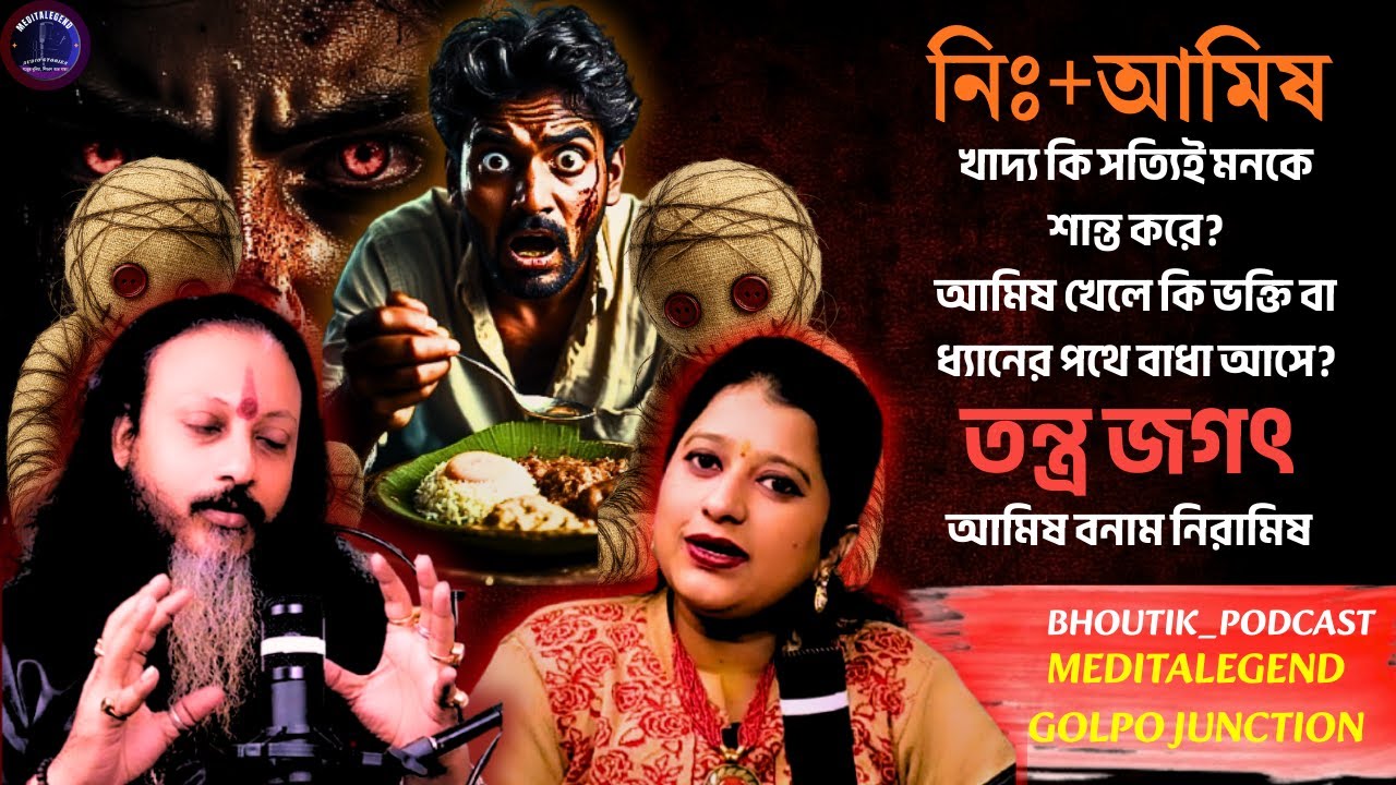 নিঃ+আমিষ আসলে কী | Tantra Vashikaran | Sotti Bhuter Ghotona | Bhoutik Podcast | Meditalegend