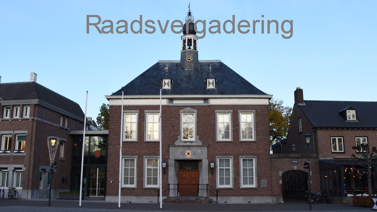 Raadsvergadering donderdag 12 februari 2026 19:30 uur