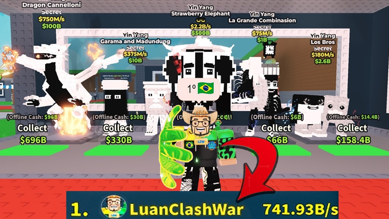 FIZ O IMPOSSÍVEL: COMPLETEI TODOS os ÍNDICES e VIREI o MELHOR JOGADOR do MUNDO no BRAINROT! 🌍🔥