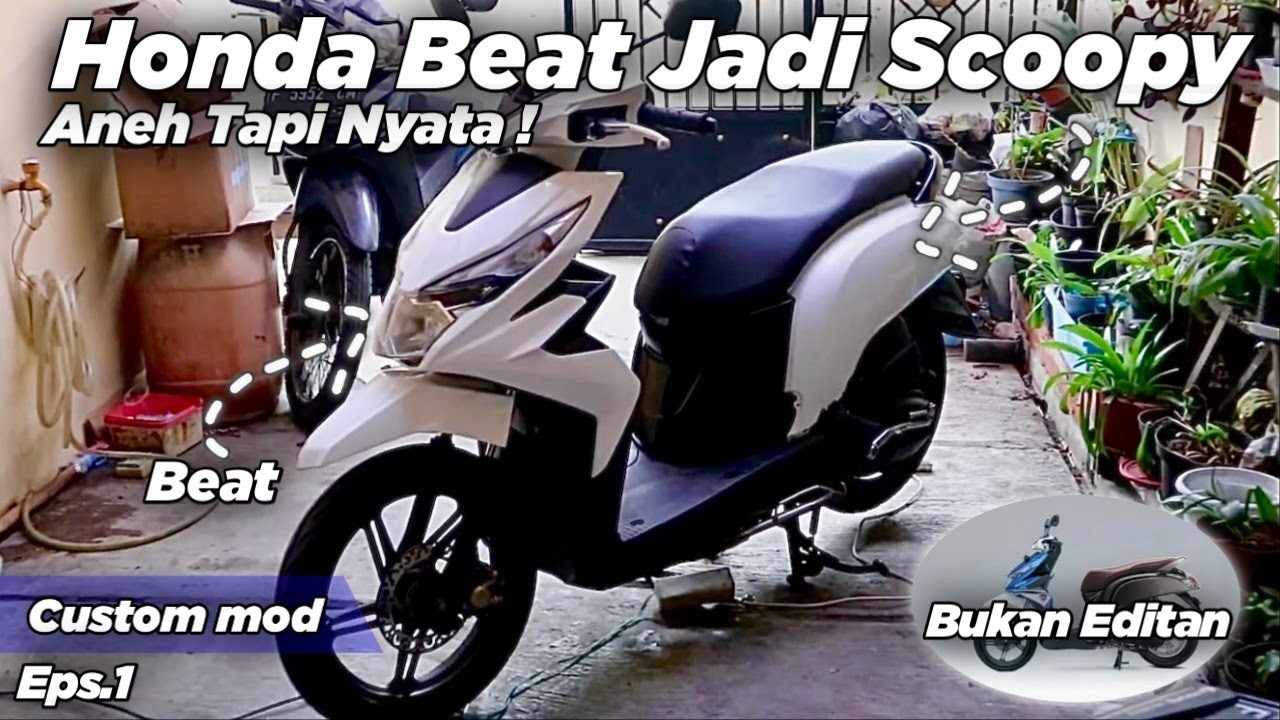 Beat Jadi Scoopy Aneh Tapi Nyata || Modifikasi Diluar Nalar Bukan Editan❗