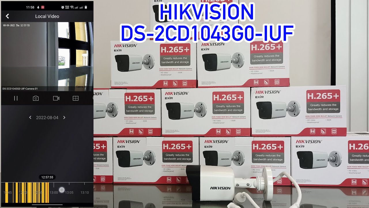 How to configure Network Camera HIKVISION DS-2CD1043G0-IUF without using NVR