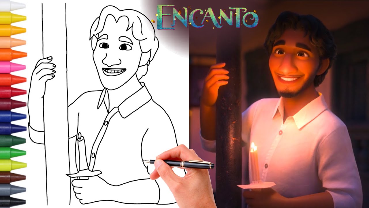 Como Desenhar O PEDRO MADRIGAL DO FILME ENCANTO | DESENHO DISNEY SUPER F&Aacute;CIL