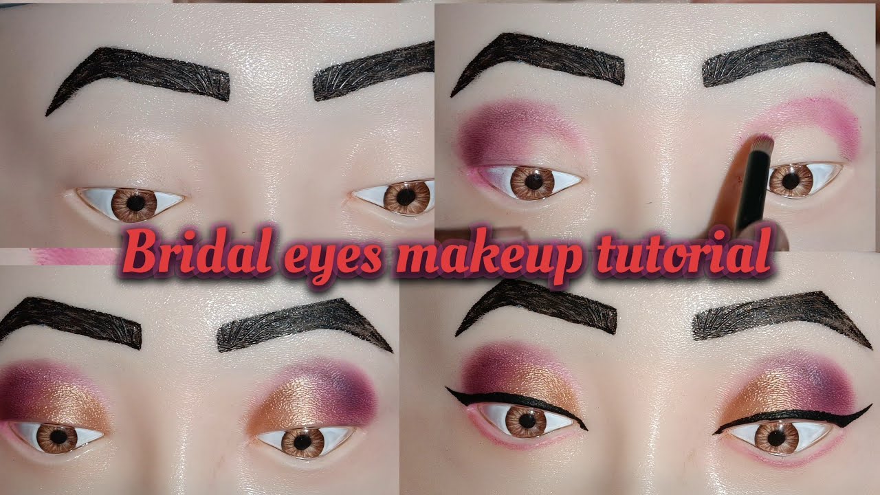 Bridal eyes makeup tutorial #bridal #eyemakeup #manisha_makeup_tips #makeup 