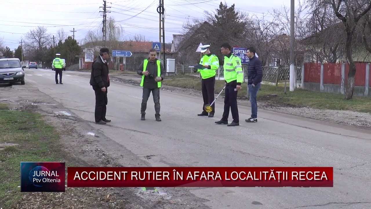 ACCIDENT RUTIER ÎN AFARA LOCALITĂȚII RECEA
