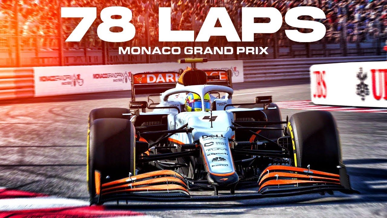 Геймплей F1 2021 Monaco 100% Race Ландо Норрис