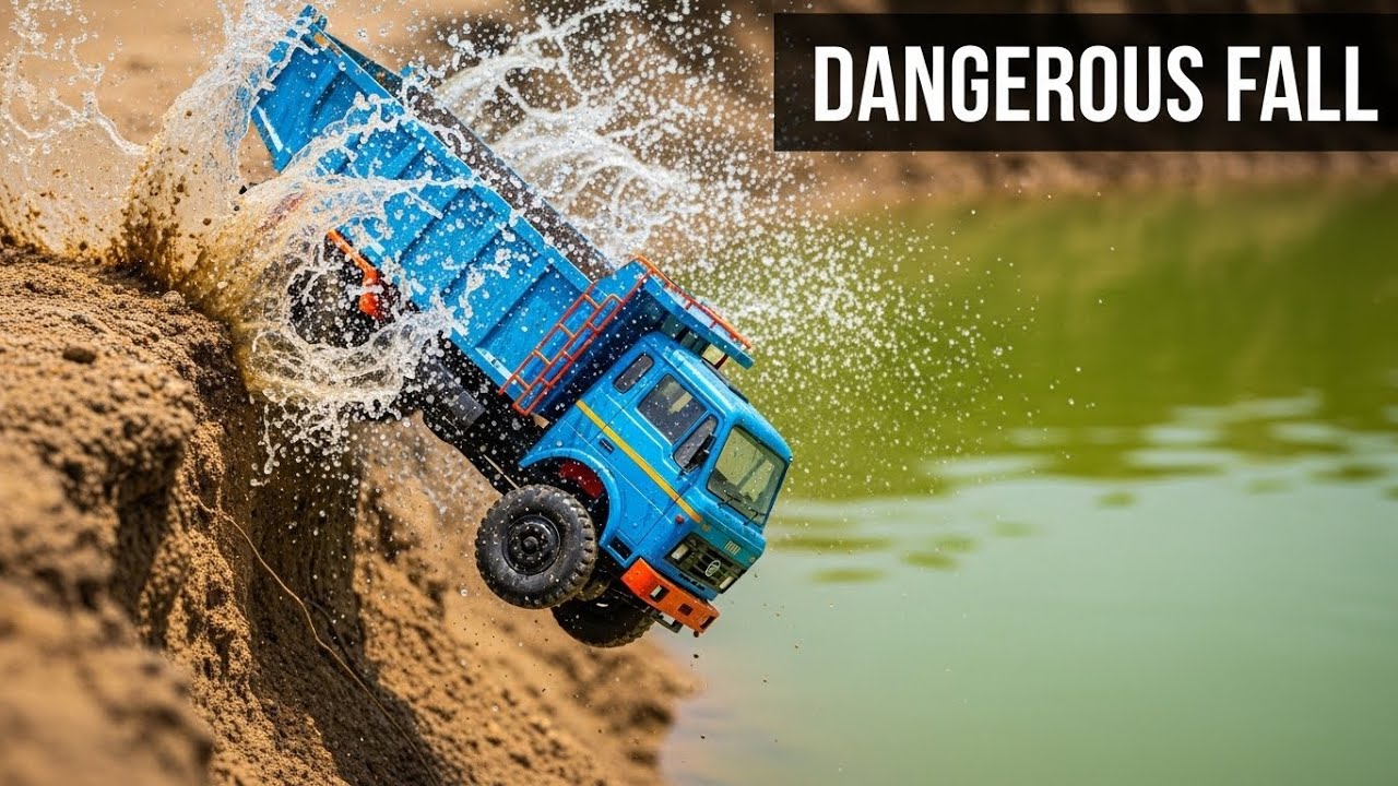Авария RC Грузовика! 🚚 Езда по Грязи и Воде 🌊 Игрушечные Машинки