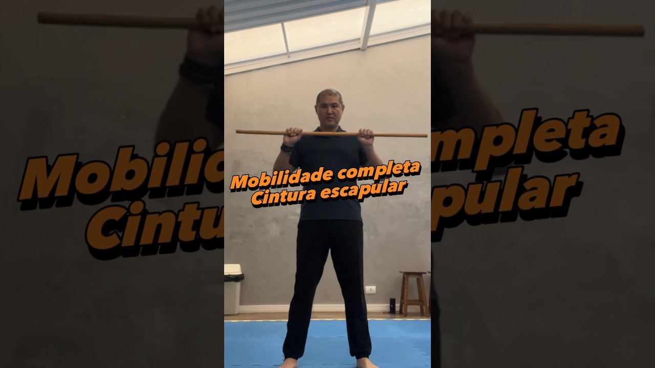Mobilidade com bast&atilde;o #exercicioemcasa #exercicioemcasa #mobilidadearticular