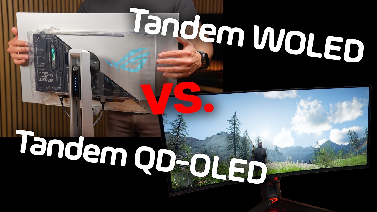 Tandem WOLED против QD-OLED 🤔 ASUS PG27AQWP-W против PG34WCDN