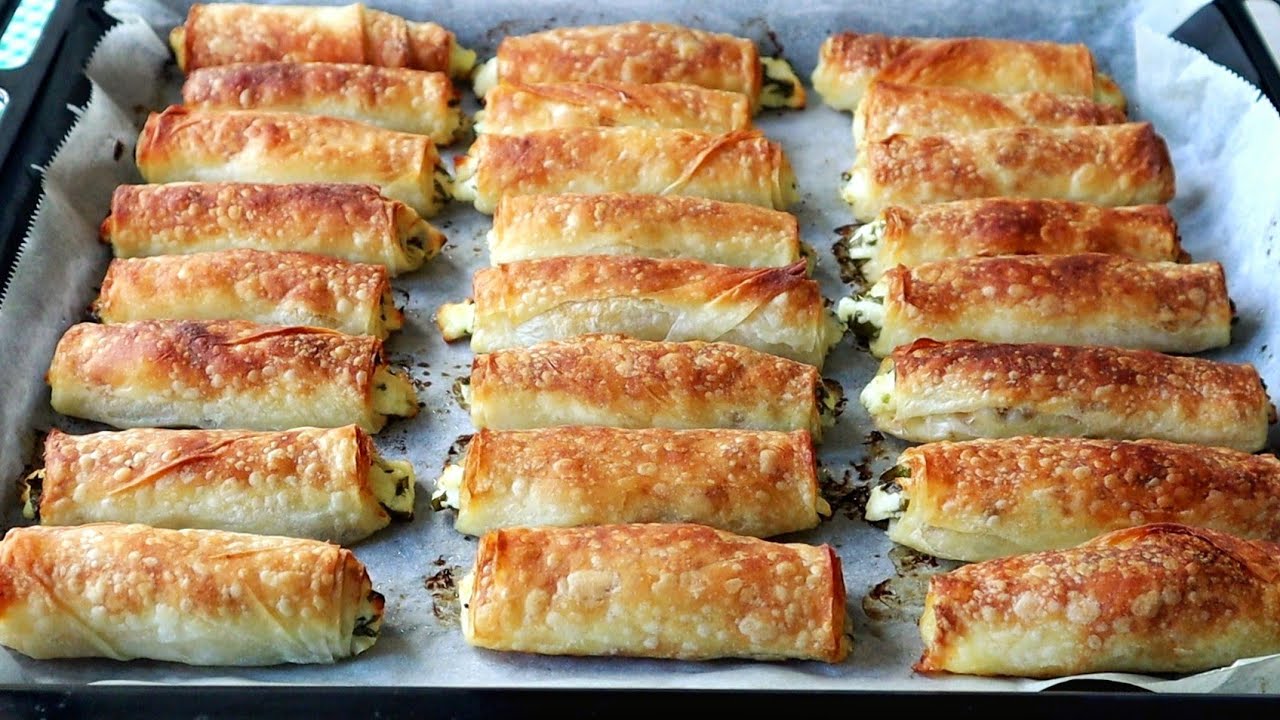 2 YUFKADAN 1 TEPSİ BÖREK YAPTIM😄YİYENLER EL AÇMASI ZANNETTİ👍İDDİA EDİYORUM😃BU BÖREK BAĞIMLIK YAPACAK