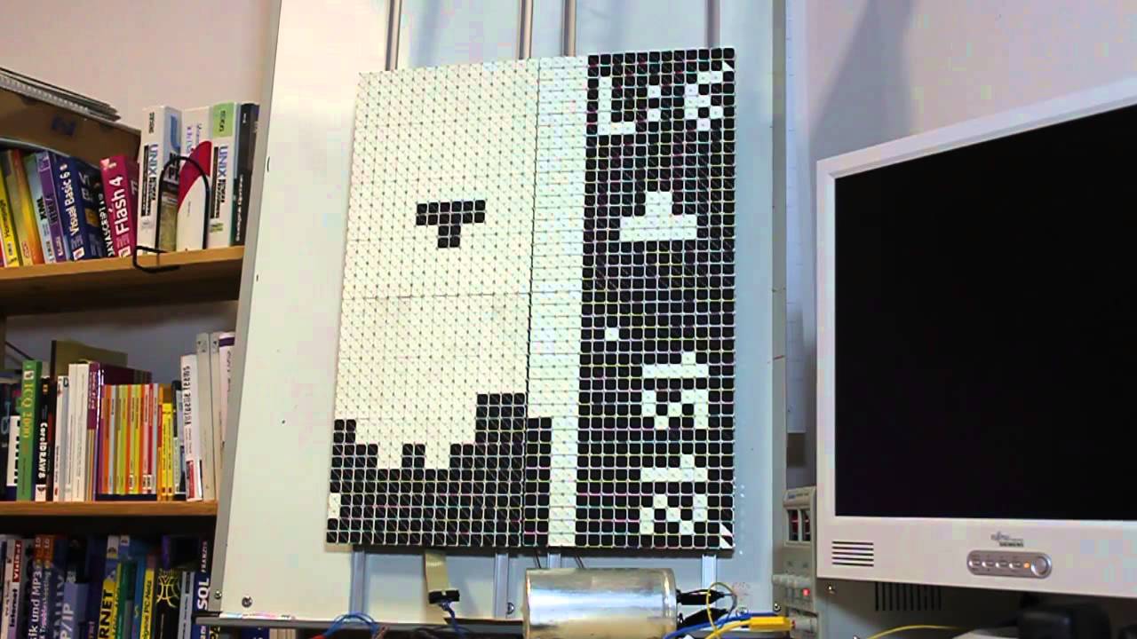 Flipdot Tetris beta