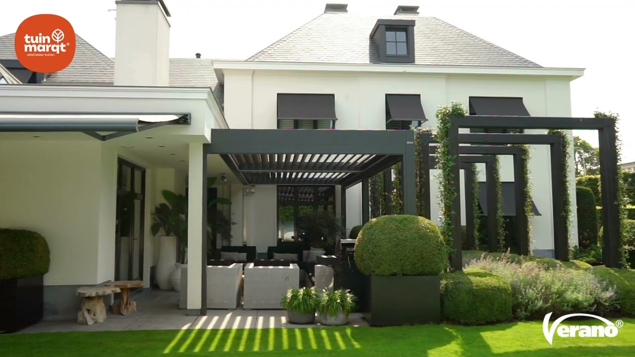 Verano V870 Arezzo Type 5 | Lamellendak met ritzscreens en luxe uitstraling | Tuinmarqt.nl