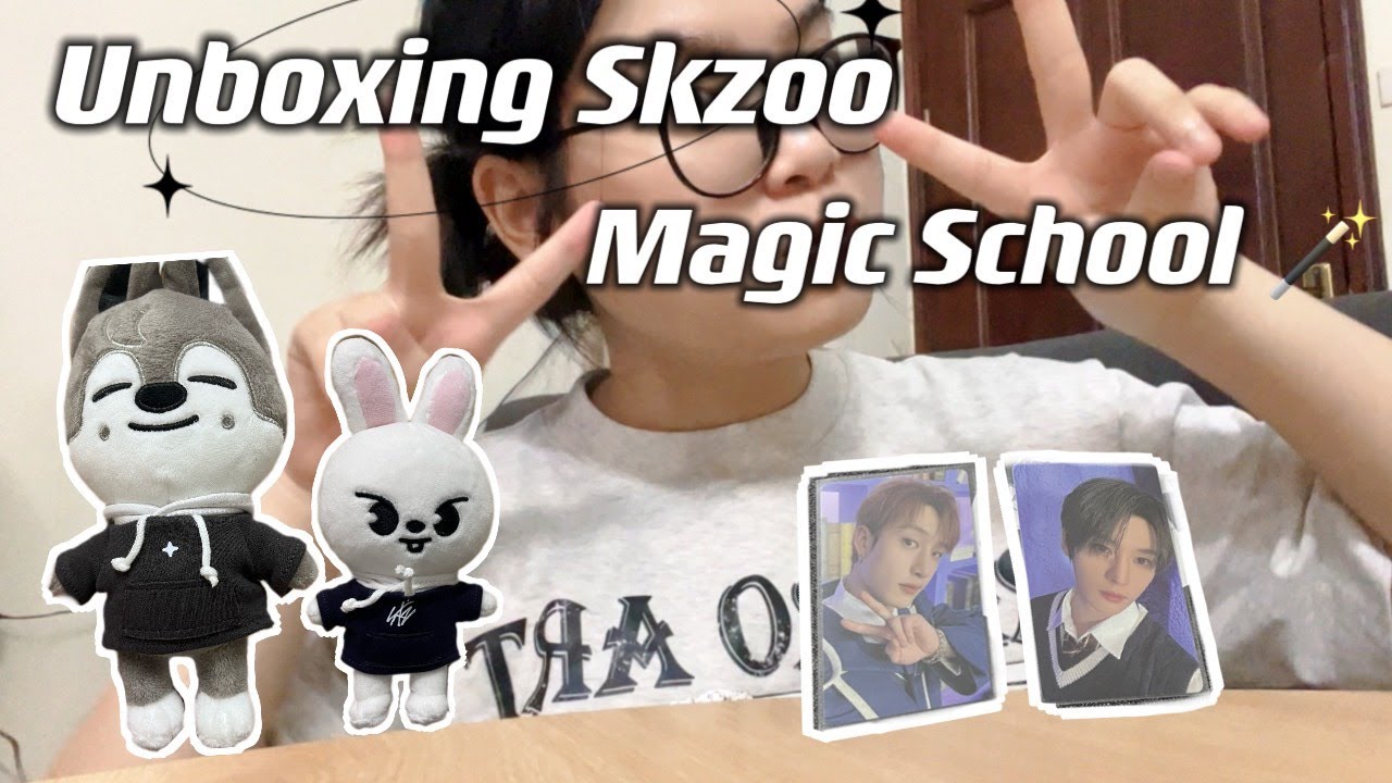 [Unbox#1] Skzoo Unboxing (Wolf Chan & Lee Bit) I Skz's Magic School ver I