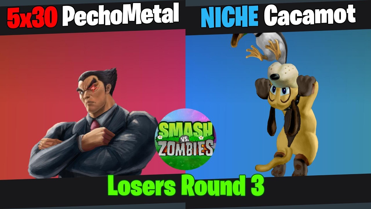 SvZ#2 | Losers Round 3 | PechoMetal (Kazuya) vs Cacamot (Duck Hunt Duo)