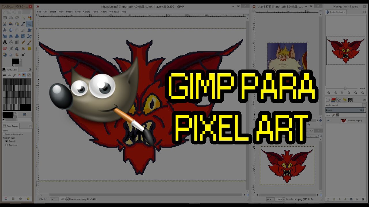 🇧🇷 Arte para Jogos: Como configurar o GIMP para Pixel Art