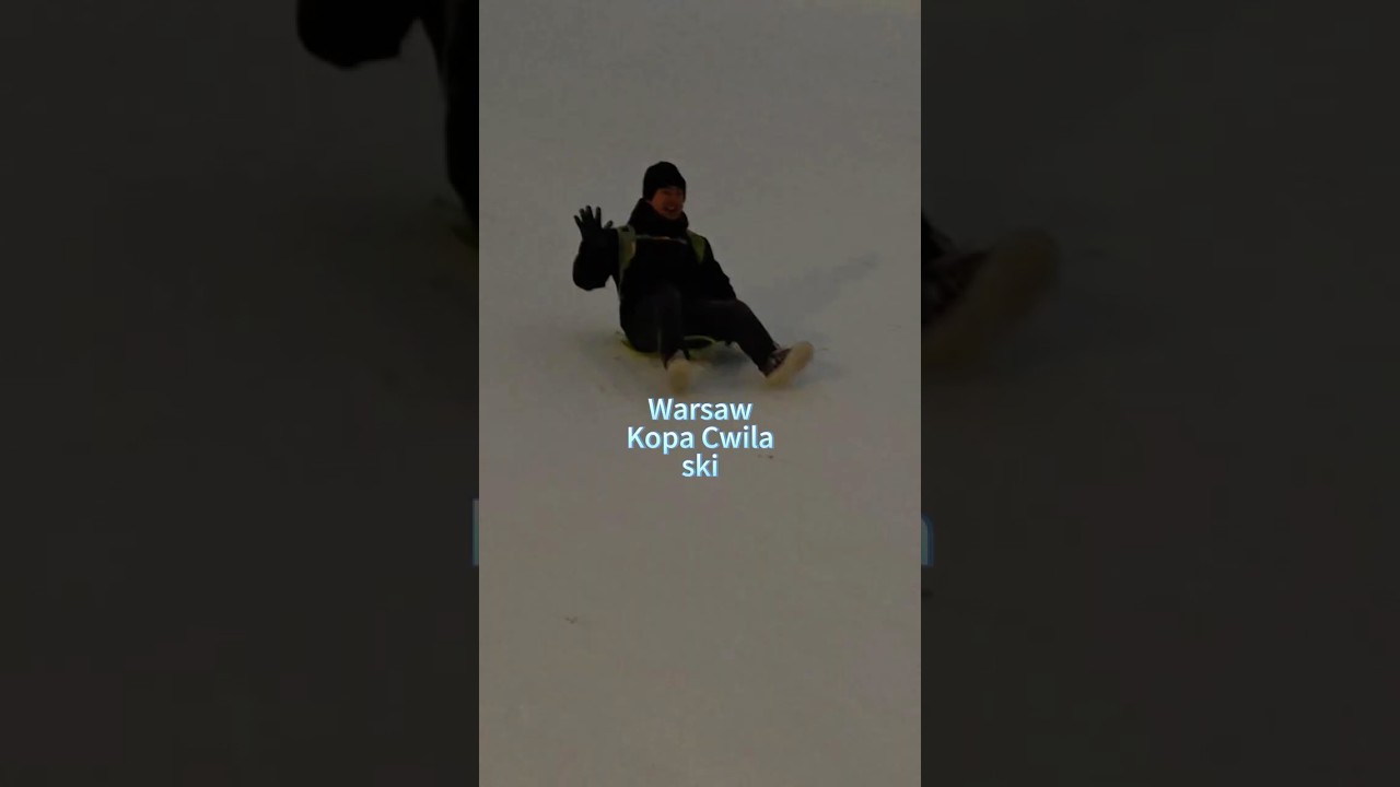Skiing at Kopa Cwila in Warsaw 2026-1-24