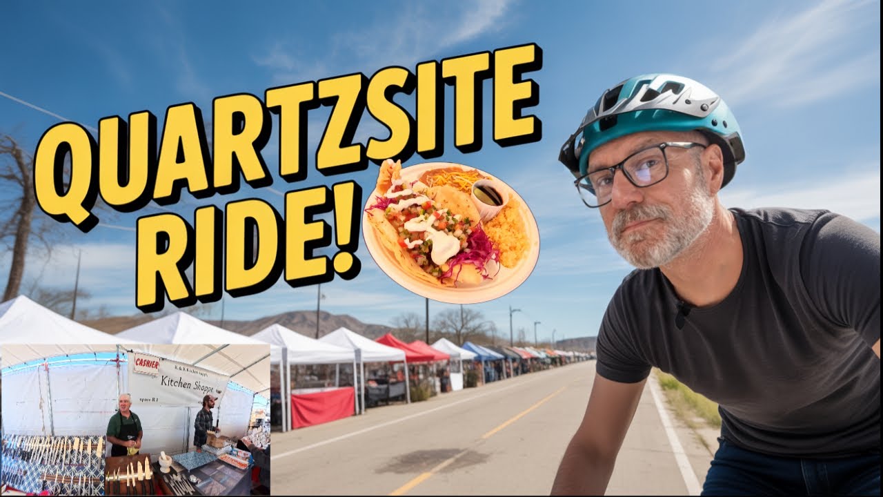 Вот почему я люблю зиму в Кварцсайте, штат Аризона 🚴🌮