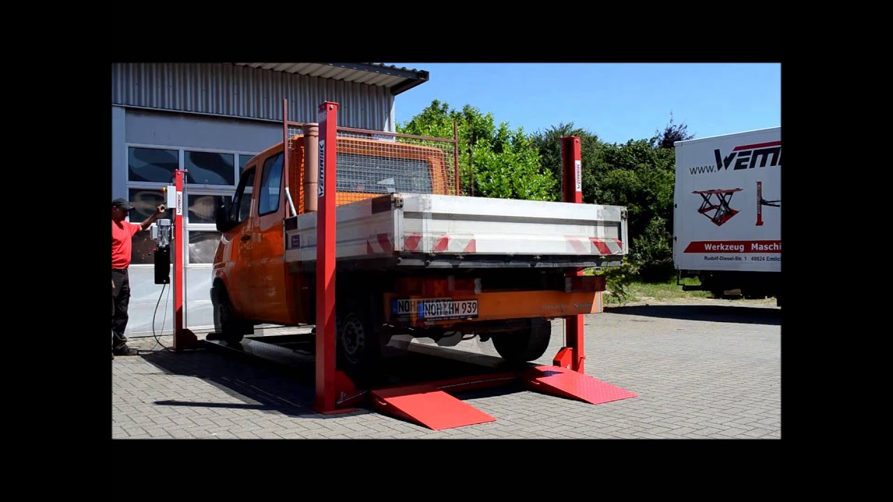 Produktvideo 4 Säulen Hebebühne Memphis 3,6 T - www.wematik.de