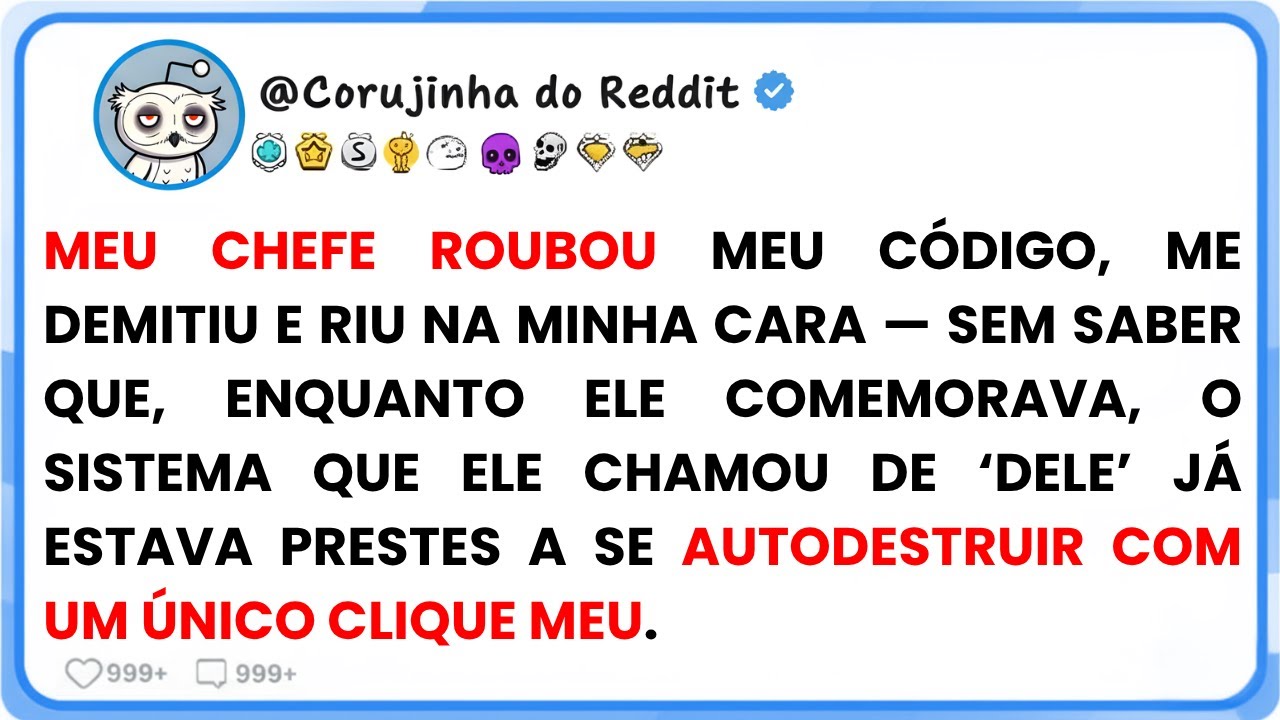 Fui demitido depois que meu chefe roubou meu c&oacute;digo &mdash; mas o que aconteceu depois, ningu&eacute;m esperava.