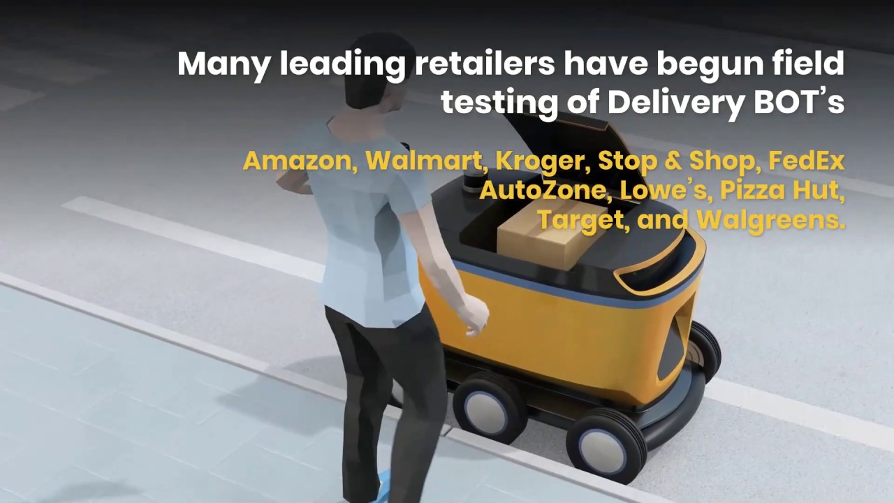 Delivery Robots (BOT's) the future of home delivery. Calex Manufacturing Company