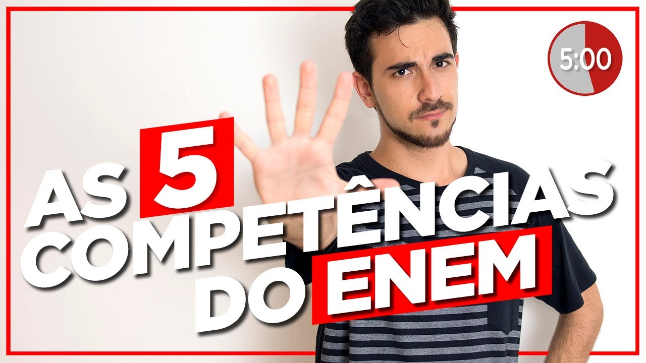 As competências para uma REDAÇÃO NOTA 1000 (em 5 minutos)