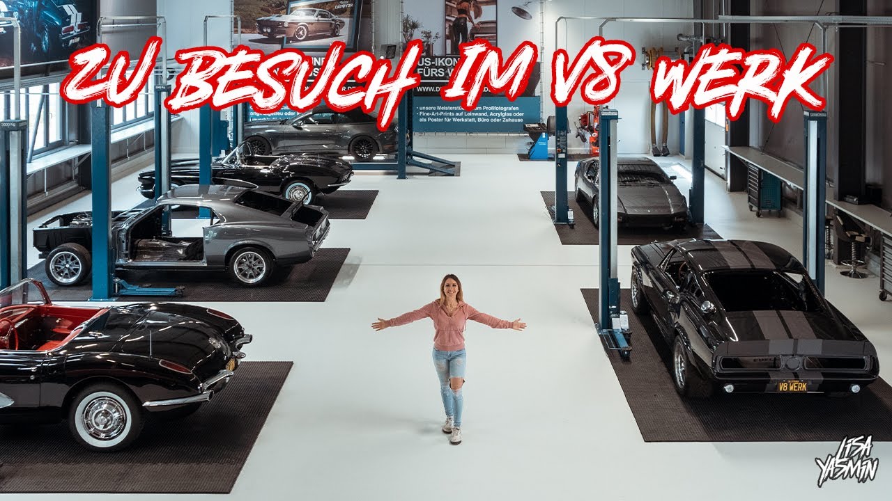 Zu Besuch im V8 Werk | Ford Mustang GT - Corvette C1 | Lisa Yasmin