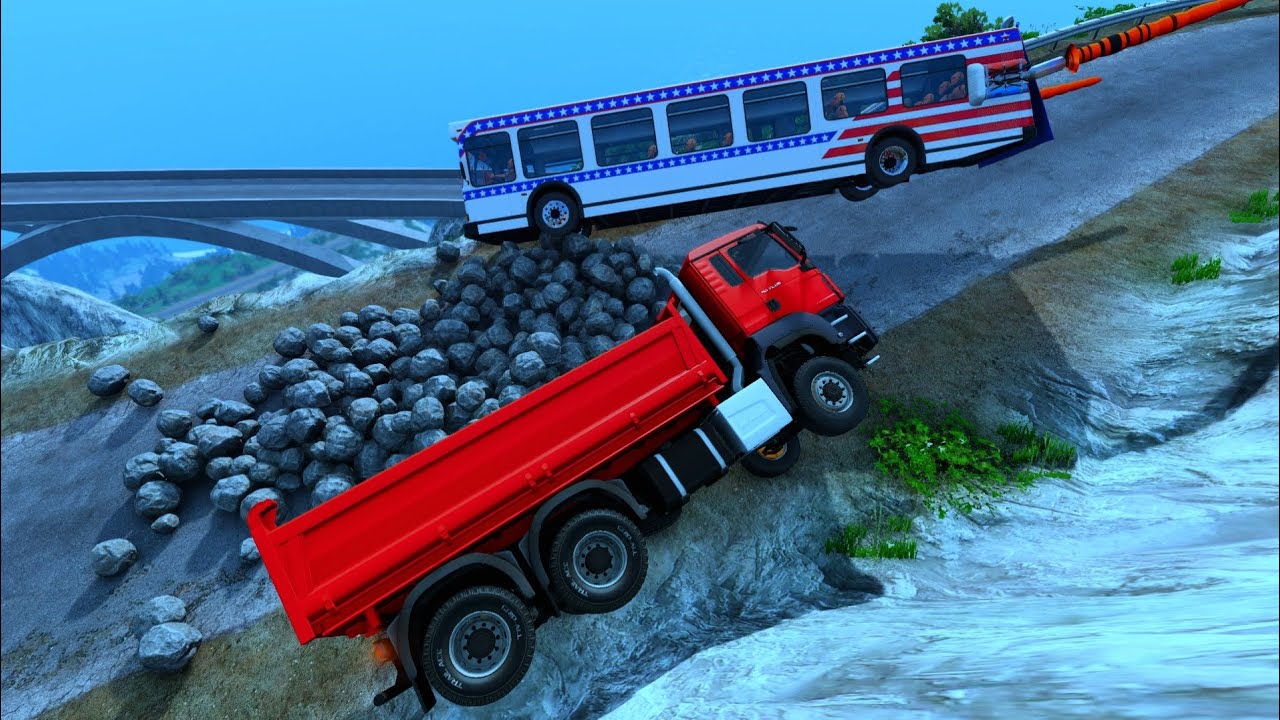 Cars vs Cliff Roads #51 - BeamNG.Drive