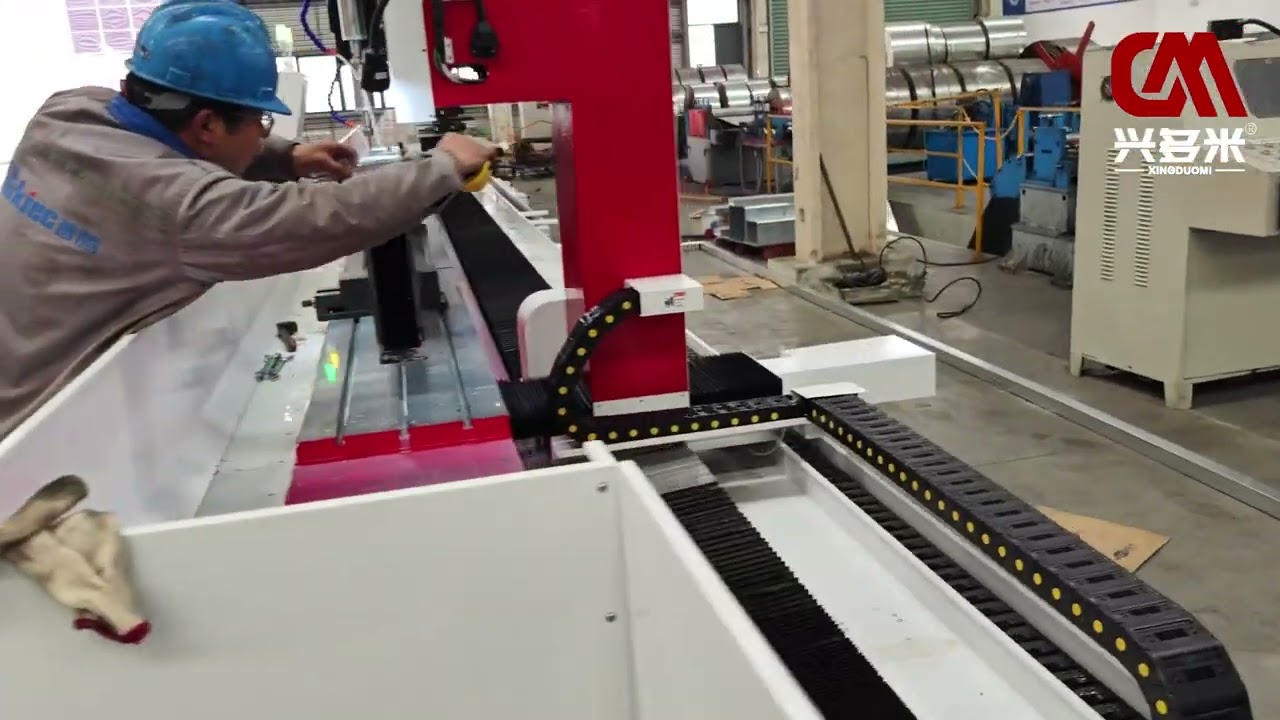 12 meters CNC drilling machine with double spindle, What a long drill press!  #cncdrillingmachine