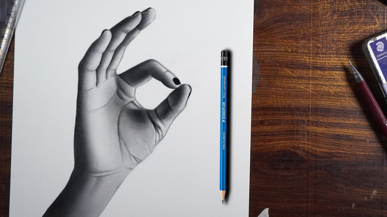 HAND drawing || HAND sketch