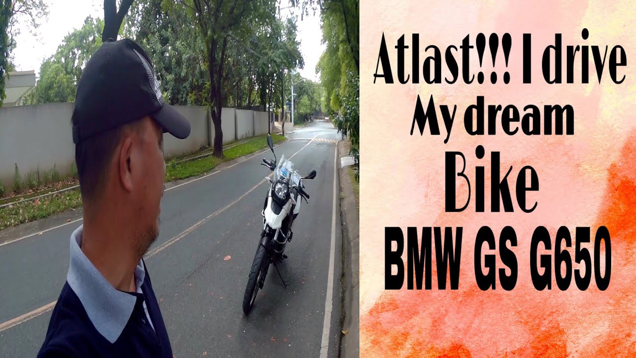 Atlast!!! I drive my dream bike BMW GS G650