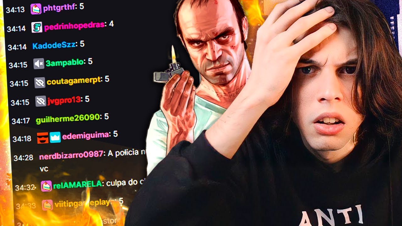 JOGUEI GTA V CONTRA MEU CHAT (Chaos Mod)