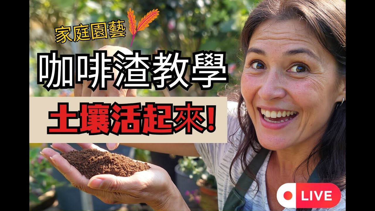 每天一杯咖啡＝天然綠肥！｜咖啡渣吸引蚯蚓的真相｜地栽植物狂長秘訣｜園藝新手必看