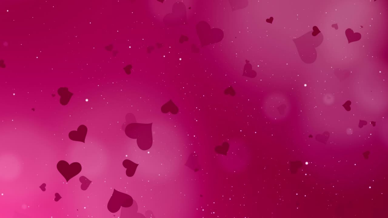Romantic Valentine’s Day Hearts | Motion Background | 4K 1 Hour