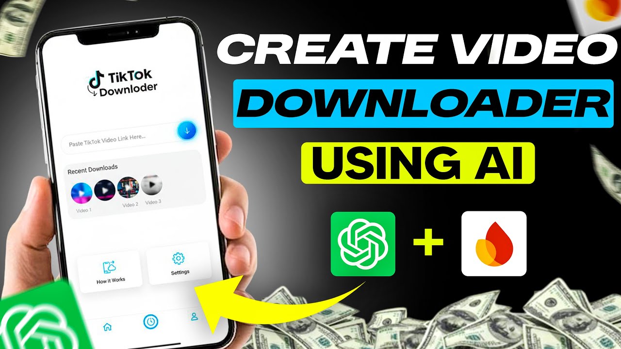 Create Your Tiktok Video Downloader using AI in Mobile
