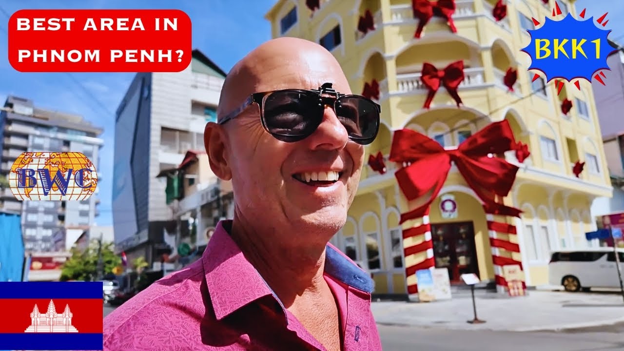 Иностранец исследует ЛУЧШИЕ РАЙОНЫ для проживания в Пномпене, Камбоджа.