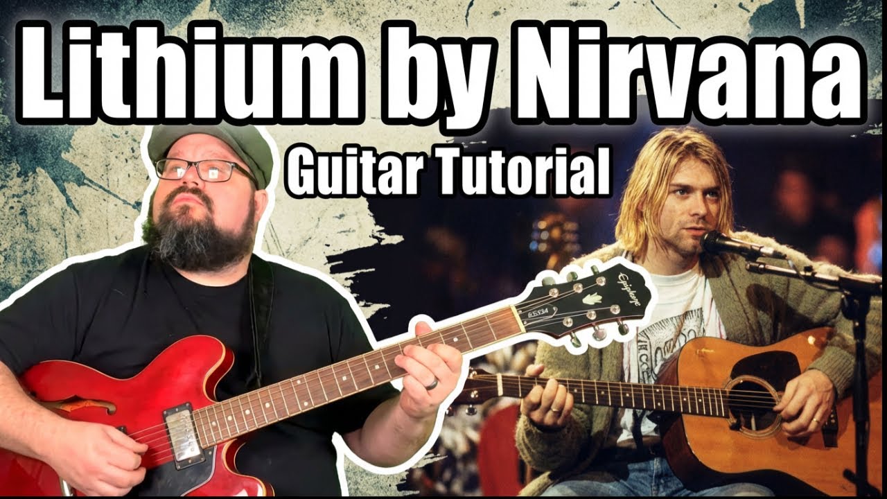 Nirvana's Lithium on Guitar - Beginner Friendly Tutorial!
