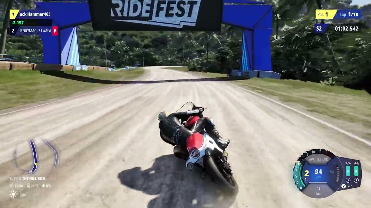 Ride 6 Glitch: Suzuki RG 500 on Blue Wave Stadium Motard Circuit
