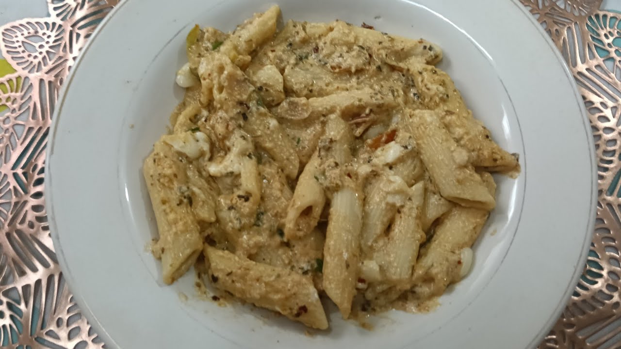 Cafe style white sauce pasta# food# cooking# pasta