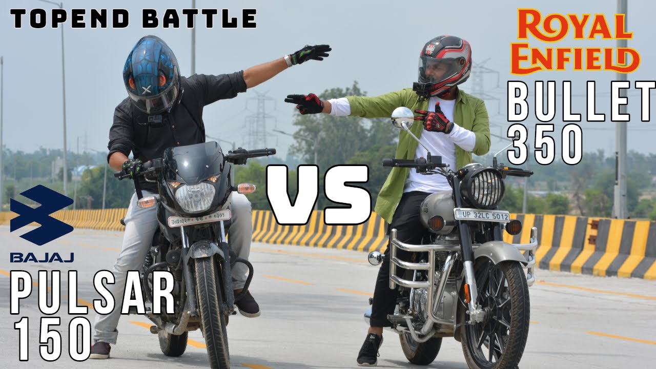 Royal Enfield Bullet 350 Vs Pulsar 150 | Race | Till Their Potential | On Expressway | MutantBikers