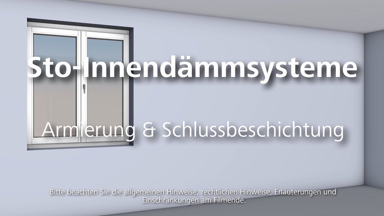 Innend&auml;mmung - Armierung Schlussbeschichtung