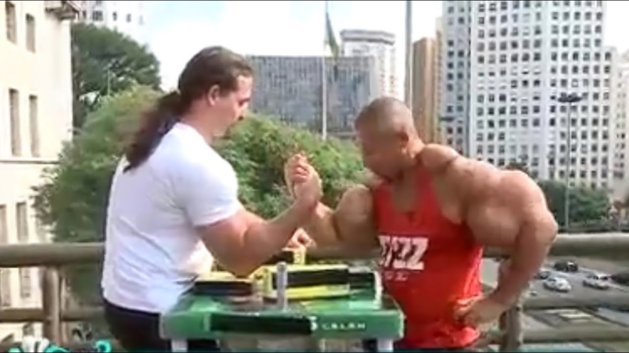 Armwrestling Legend Vs Synthol man (Wagner bortolato Vs Arlindo 