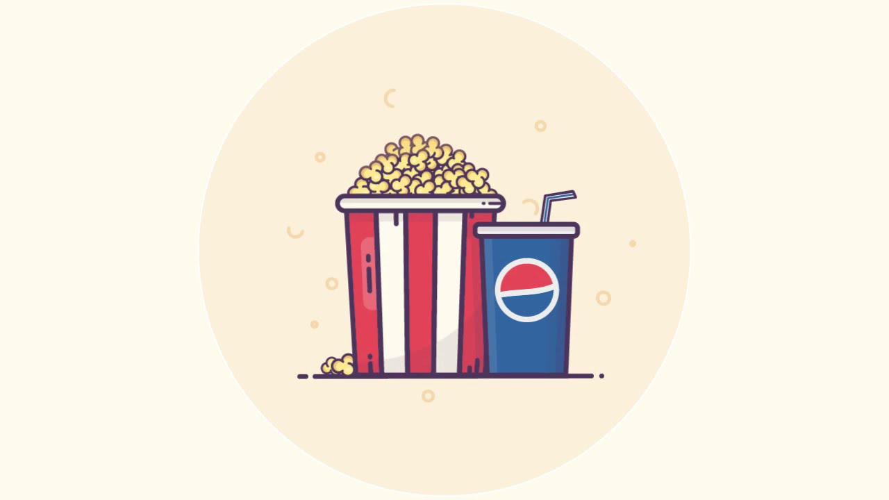 Design Process : Design a Popcorn Time Outline Icon in Illustrator CC
