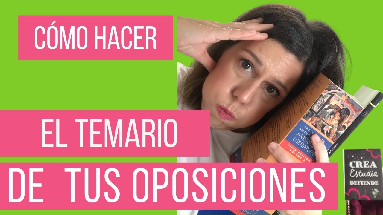 📝 CÓMO hacer el TEMARIO para las OPOSICIONES DOCENTES 👩🏻‍🏫