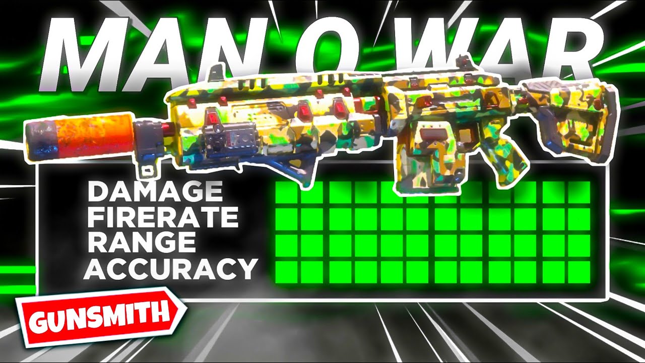 The BEST Man O War Gunsmith in (SEASON 2) No Recoil Fast ADS High Accuracy in COD Mobile...