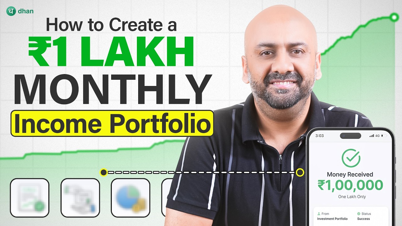 How to Create a ₹1 Lakh Monthly Income Portfolio | Complete Investment Strategy