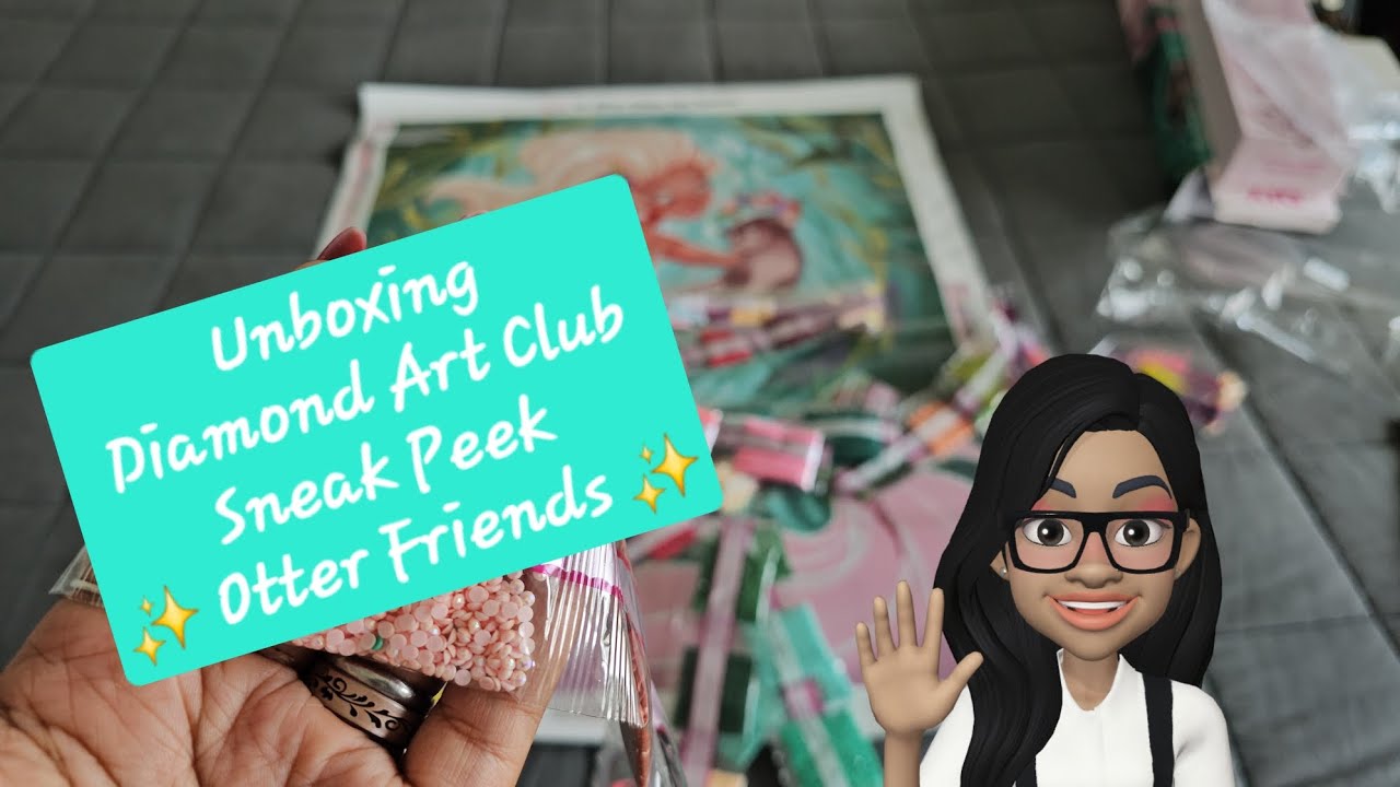 Unboxing Diamond Art Club Sneak Peek ✨️ Otter Friends ✨️