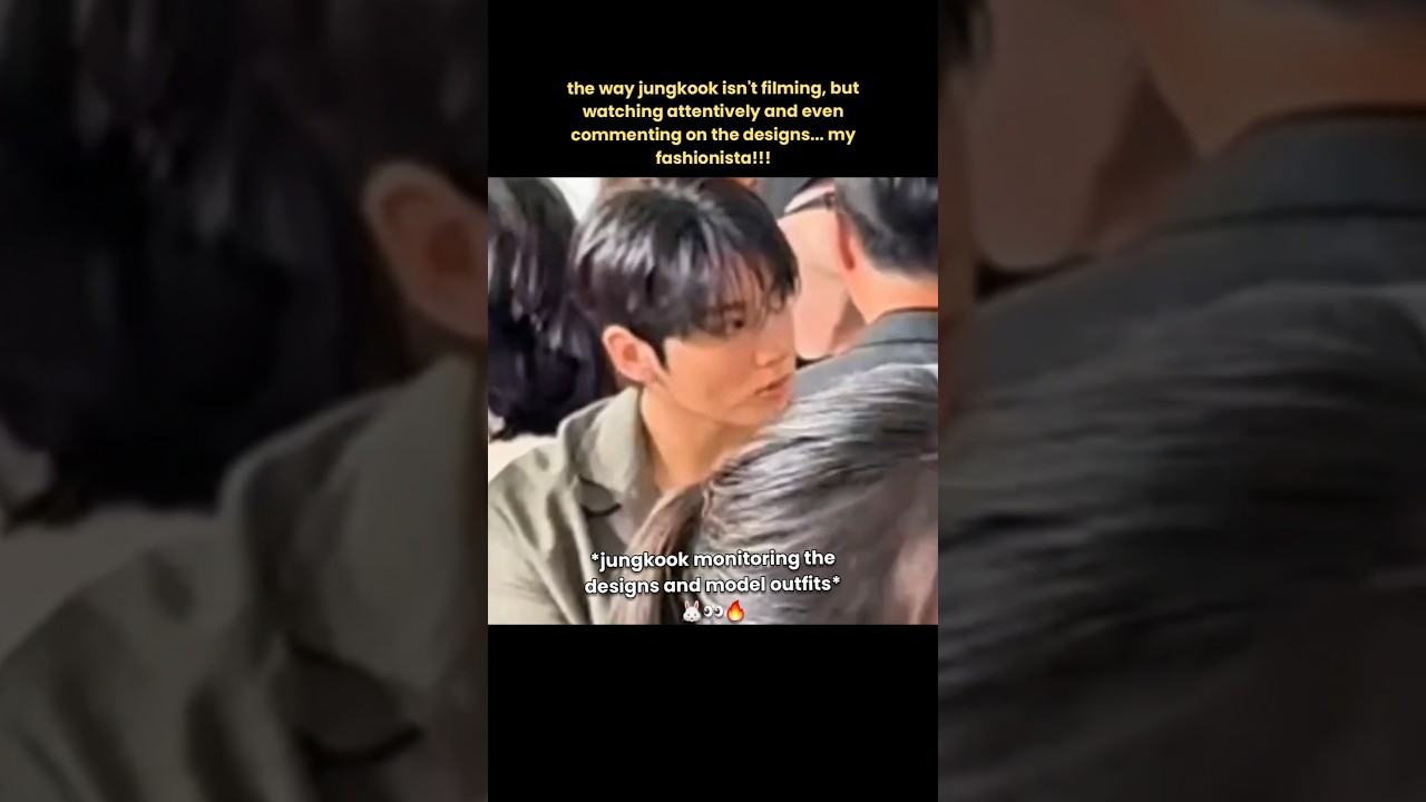 jungkook monitoring designs and model outfits😳🔥Jungkook At Calvin Klein Fashion show