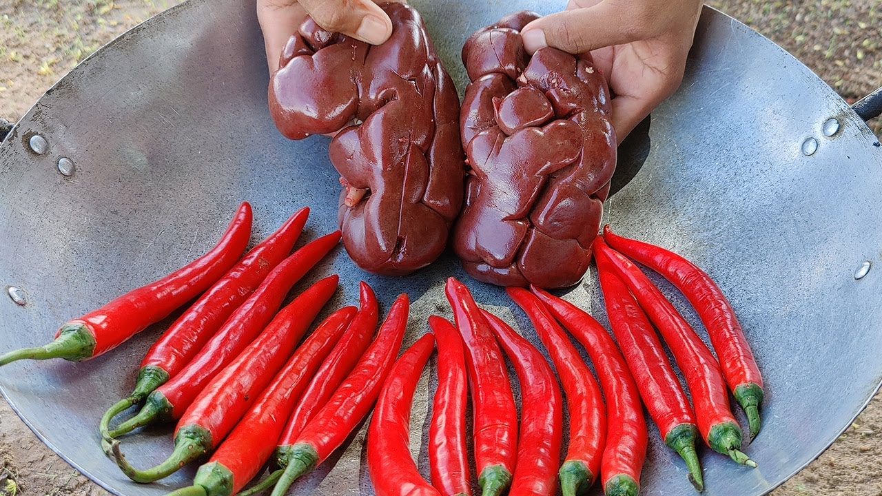 Beef Kidney Fried Chili Recipe / Cooking Spicy Beef Kidney Recipe