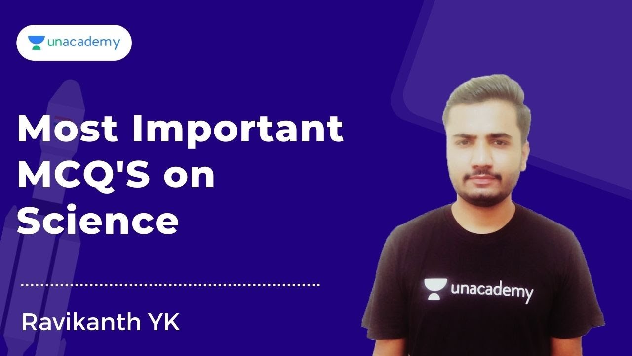 Most Important MCQ'S on Science | KPSC | Ravikanth Y K | Unacademy Karnataka PSC